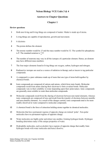 Nelson Biology VCE Units 3 & 4 Answers to Chapter Questions