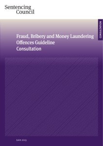 Fraud, Bribery and Money Laundering Offences