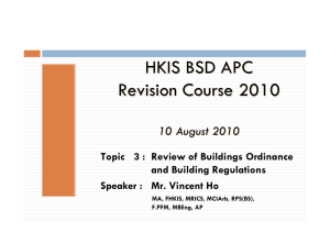 HKIS BSD APC Revision Course 2010 HKIS BSD APC Revision