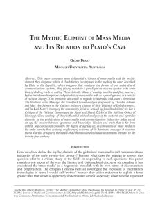 The Mythic Element of Mass Media and Its