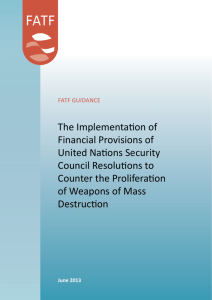 FATF Guidance: The Implementation of Financial Provisions of