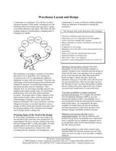 Warehouse Layout and Design