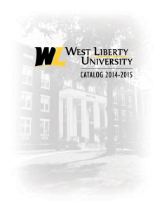Catalog 2014-2015 - West Liberty University
