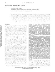 Photoreactivity of Si(111)H in Ambient