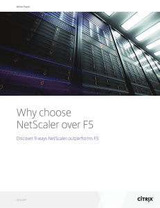 Why Choose NetScaler Over F5