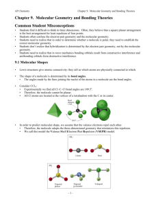 Chapter 9. Molecular Geometry and Bonding Theories Common