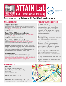 FREE Computer Training - Henry Street Settlement