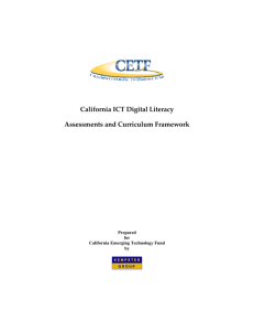 Assessments and Curriculum Framework