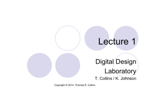 Lecture 1 - Digital Design Laboratory