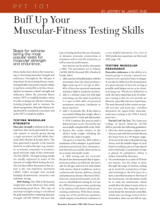 Buff Up Your Muscular-Fitness Testing Skills