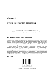 Music information processing