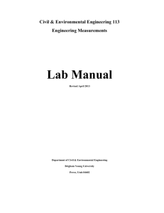 Lab Manual - CE En 113 - Engineering Measurements