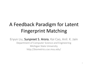 A Feedback Paradigm for Latent Fingerprint Matching