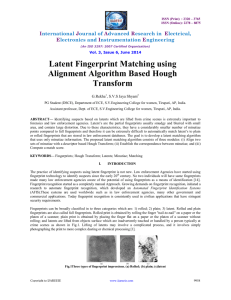 Latent Fingerprint Matching using Alignment Algorithm