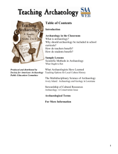 Table of Contents - Society for American Archaeology