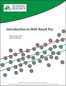 Introduction to Skill-Based Pay - ERI Economic Research Institute