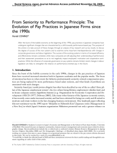 From Seniority to Performance Principle: The Evolution of Pay