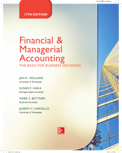 Financial & Managerial Accounting - Novella