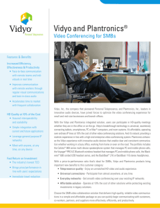 Vidyo and Plantronics