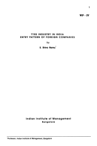 Working Paper No - Indian Institute of Management Bangalore