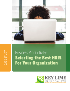 Business Productivity: Selecting the Best HRIS For Your Organization