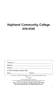 2012 - Highland Community College