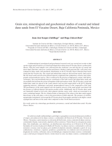 Grain size, mineralogical and geochemical studies of coastal and