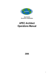 APEC Architect Operations Manual