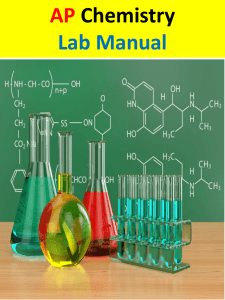 AP Chemistry Lab Manual