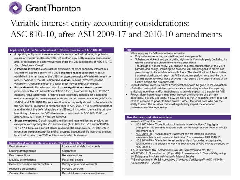 variable-interest-entity-accounting-considerations