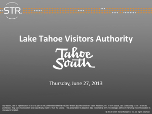 Supply - Lake Tahoe Visitors Authority