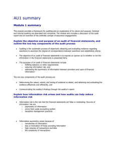 AU1 summary - Certified General Accountants Association of Canada