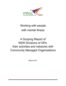 Scoping Report of NSW Divisions of GP