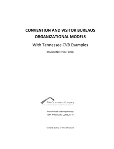 CVB Organizational Models With Tennessee CVB