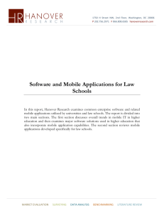 Software and Mobile Applications for Law Schools