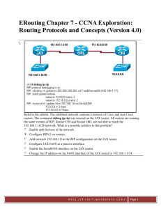 ERouting Chapter 7 - CCNA Exploration: Routing Protocols and