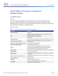 CCNA R&S: Introduction to Networks Release