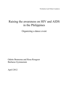 Raising the awareness on HIV and AIDS in the