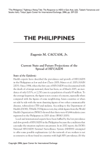 Fighting a Rising Tide - Philippine's Response to HIV/AIDS