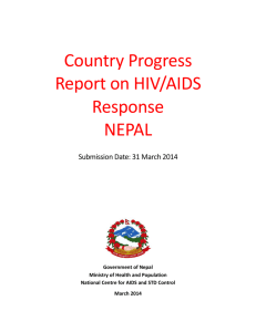 Country Progress Report on HIV/AIDS Response NEPAL