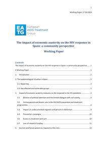 The impact of economic austerity on the HIV response in Spain: a