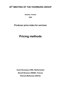 Pricing methods