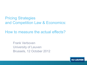 Pricing Strategies and Competition Law