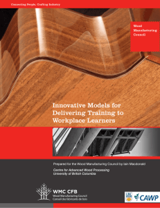 Innovative Models for Delivering Training to Workplace Learners