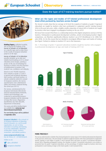 Does the type of ICT training teachers pursue matter?