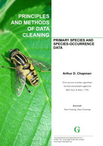 Principles and Methods of Data Cleaning