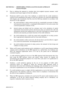 1 SECTION II.1 - CREDIT RISK - Malta Financial Services Authority