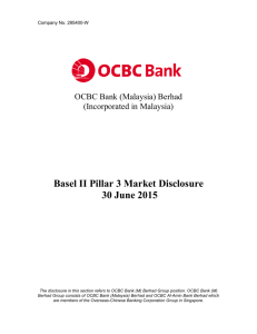 Basel II Pillar 3 Market Disclosure 30 June 2015