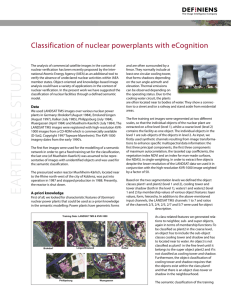 Classification of Nuclear Powerplants with eCognition
