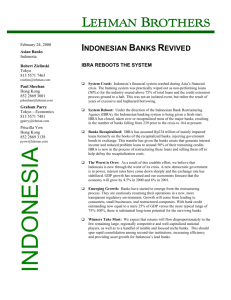 Indonesian Banks Revived: IBRA Reboots the